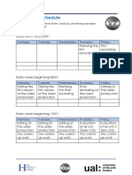 Production Schedule