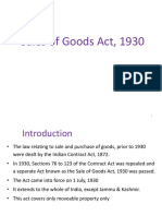 Sales of Goods Act