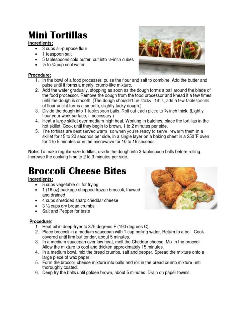 Classification of Appetizers PDF Dough Yogurt