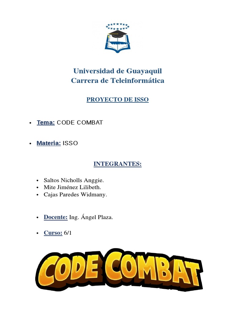 Análisis del Proyecto Code Combat | PDF | Programación de computadoras ...