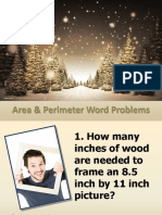Area and Perimeter Word Problems