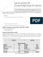 Radio Frequency Engineering - GSM and WCDMA Single Site Verification SSV PDF