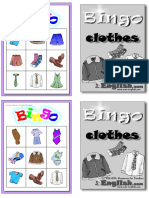 Clothes Bingo BW
