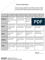 Persuasive Speech Rubric PDF