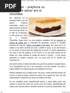 Chocoflan Prajitura Cu Crema De Zahar Ars Si Ciocolata