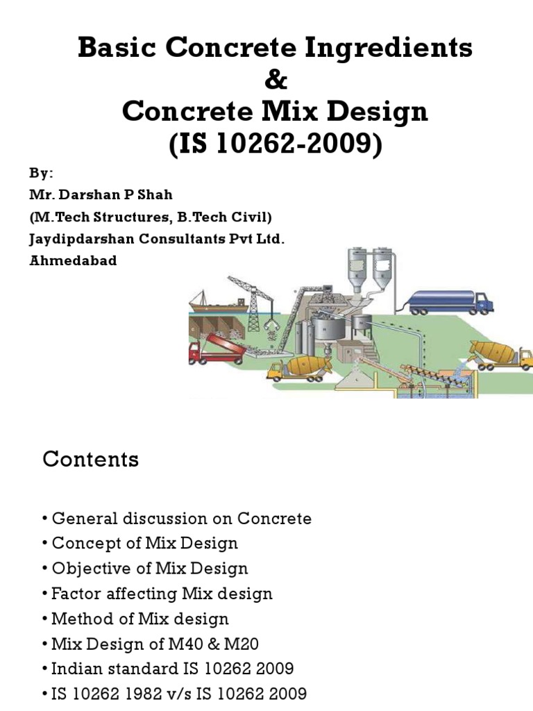 Ds_concrete Mix Design Concrete Structural Engineering