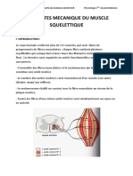 Proprietés Mécaniques Du Muscle Squellitique