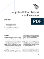 Transport and Fate of Chemicals in The Environment