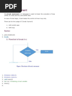 C Break Statement: Syntax