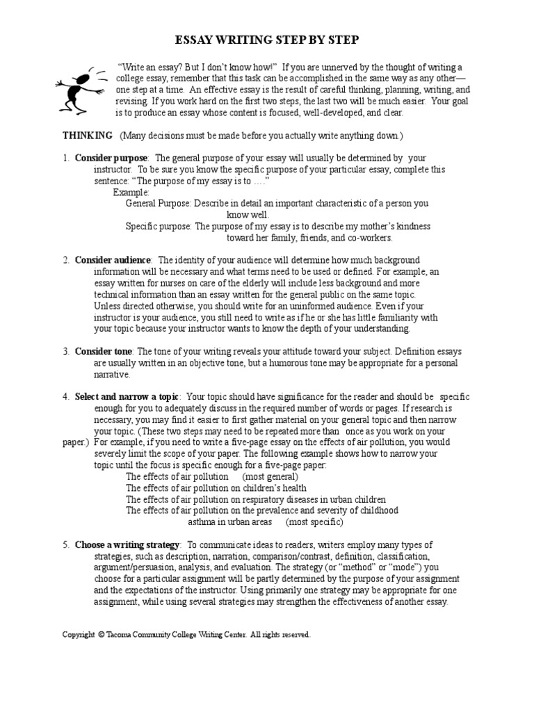 Essay Writing Step by Step A | PDF | Essays | Thesis