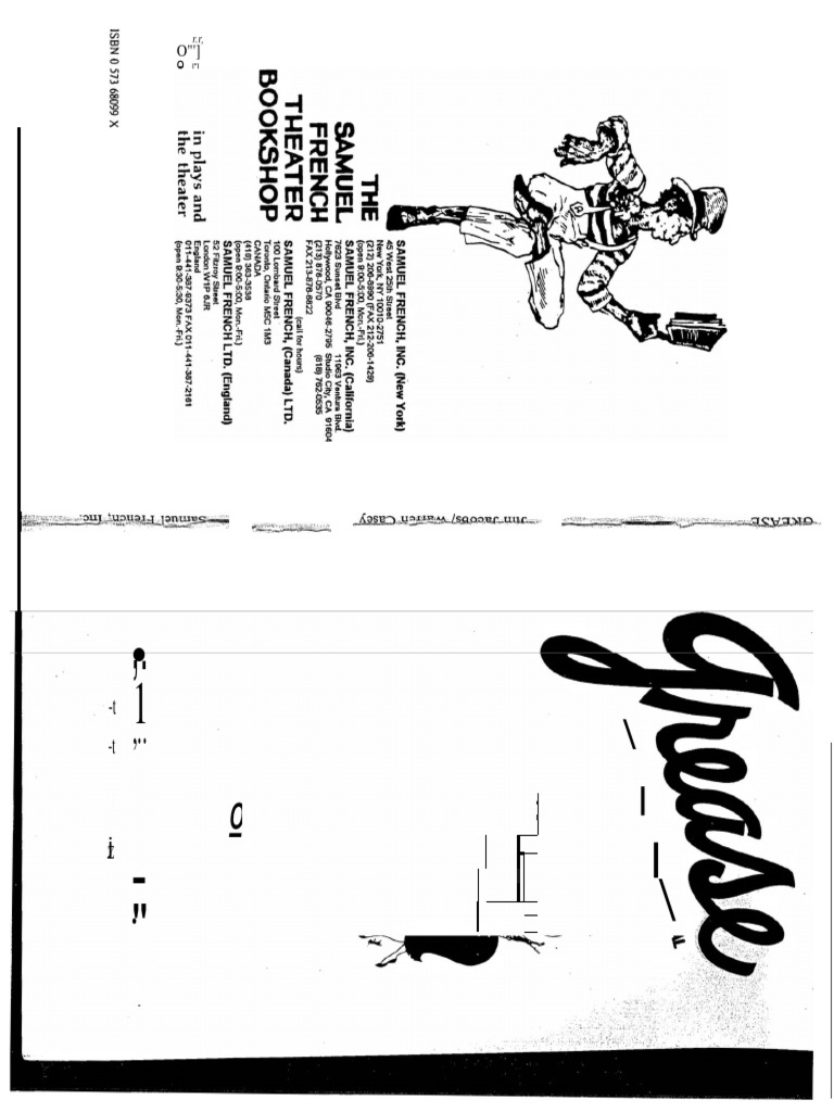 Grease Script PDF