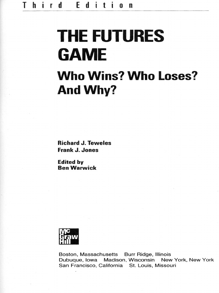 Futures Game PDF Futures Contract Hedge (Finance)