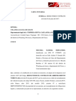 Resuelve contrato de arrendamiento vehicular