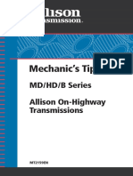 Mechanics Tips MD HD B Series Allison On Highway Transmissions