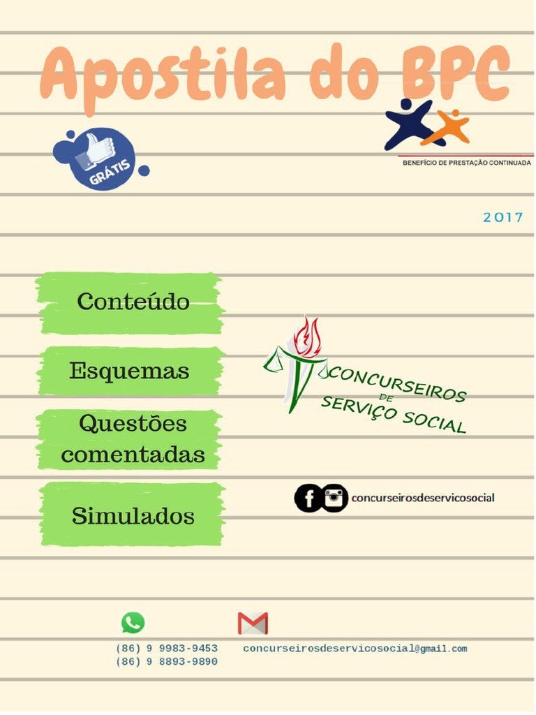 Apostila BPC | PDF | Aposentadoria | Salário mínimo