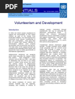 Volunteerism and Development