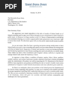 Letter to Zinke on Prohibiting Public Land Transfers 