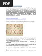 Origen de Letras y Números