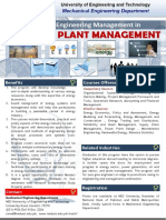Energy & Plant Management: Master of Engineering Management in