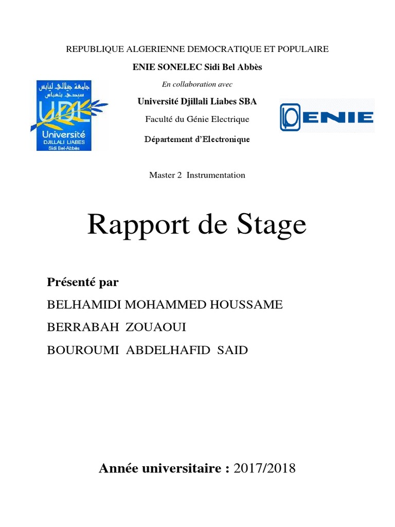 Rapport de Stage1  Photovoltaics  Algeria