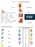 2 Sinif Ingilizce 1 2 3 Unite Tekrari Quiz Test