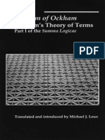 William of Ockham, Michael J. Loux Summa Logicae Theory of Terms Pt. 1 PDF