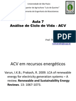 Análise de Ciclo de Vida de Sistemas Energéticos