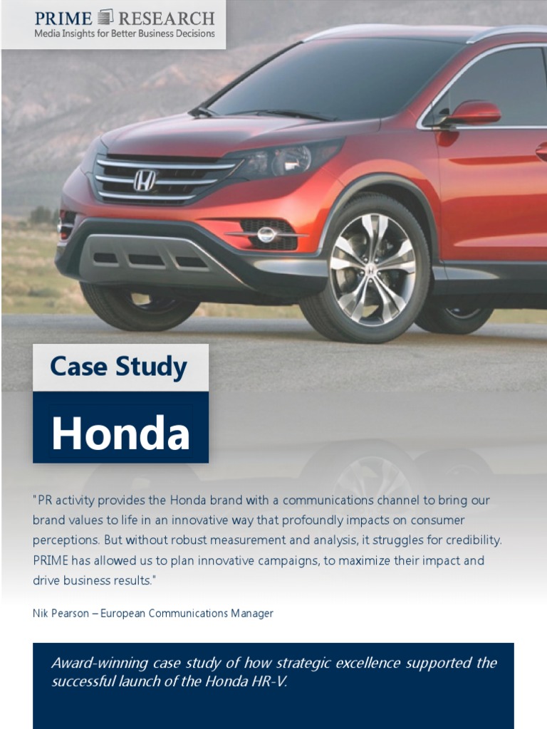 case study of honda