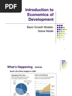 Basic Growth Models: Solow Model