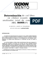 Determinacion de Cal Libre en Clinker Usando El Analizador Total de Cementos ARL 8600S