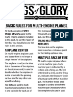 Basic Rules For Multi-Engine Planes: Airplane Center Multiple Arcs of Fire