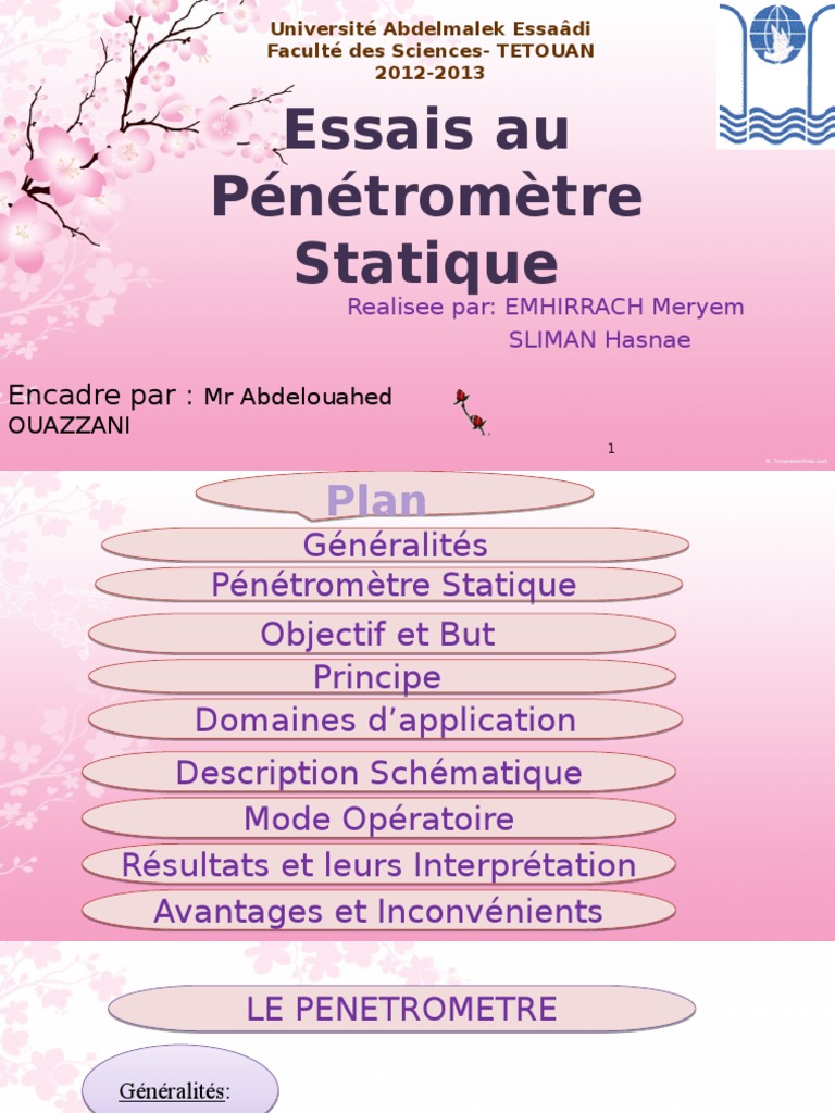Essais Au Statique PDF PDF Fondation (construction
