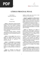 CÓDIGO PROCESAL PENAL