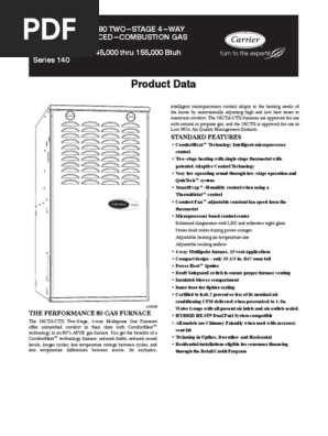 Carrier 58cta070 | PDF | Furnace | Air Conditioning