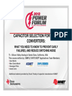 Avnet2012PowerForum CapacitorsSelection