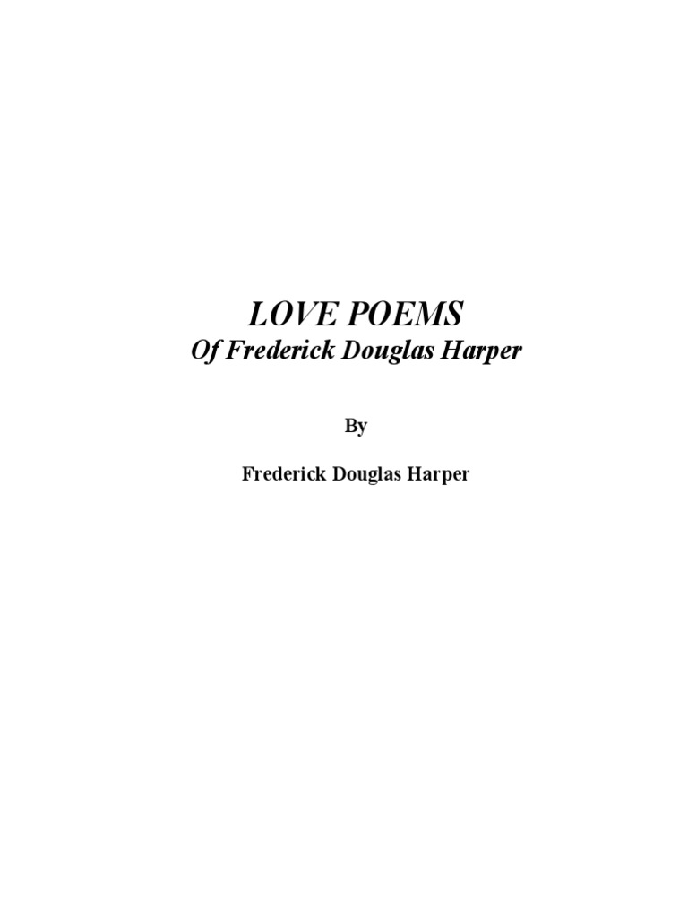 Love Poems of Frederick Harper | PDF | Romance (Love) | Love