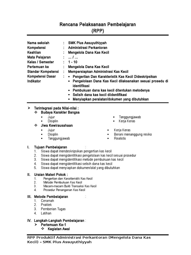 Soal Dan Jawaban Mengelola Dana Kas Kecil Guru Paud