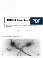 BME 301: Biomedical Sensors: Lecture Note 3: Bioelectric Potentials and Biopotential Electrodes