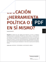 Educación, herramienta política o fin en sí mismo - Andrea Monsalve.pdf