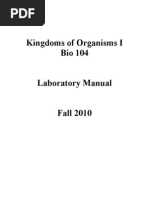 Bio 104 Lab Manual 2010