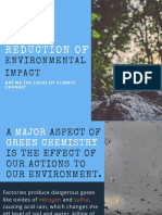 Reduction of Environmental Impact