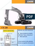 CX 220 com especificações de componentes