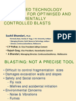 Integrated Technology Solution For Optimised and Environmentally Controlled Blasts