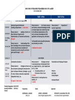 Training Matrix For TheMTOT