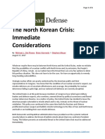 North Korean Crisis - Immediate Consideration-20170817