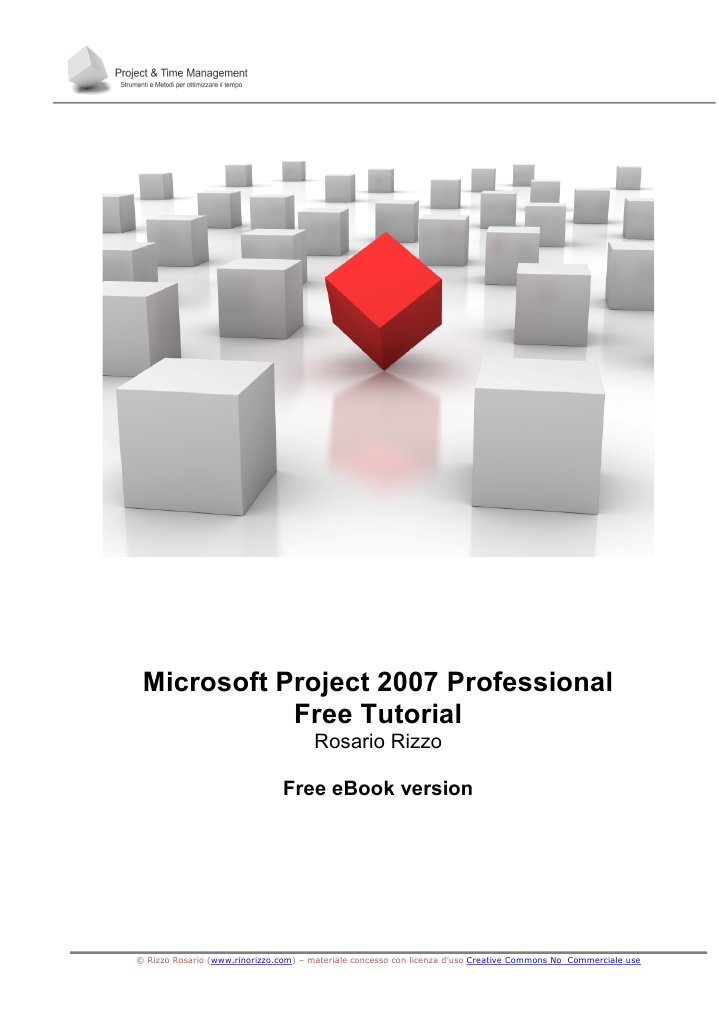 Microsoft Project 2007 Professional - Tutorial in Italiano | PDF