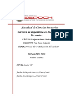 Proceso de Cistalizacion Del Azucar