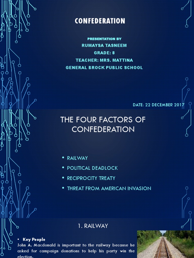 Factors Driving Canadian Confederation | PDF | Government Of Canada ...