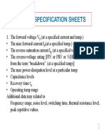 Diode Specification Sheets