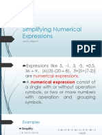 Simplifying Numerical Expressions